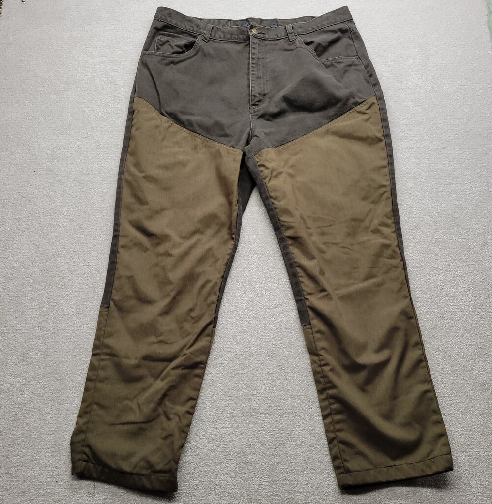 Field & Stream Upland Brush Pants Mens Size 40 Brown Reinforced Hunting